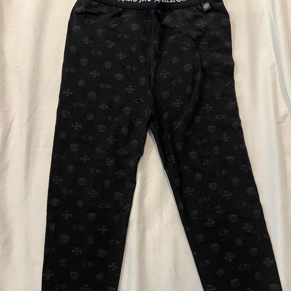 Chrome heart leggings